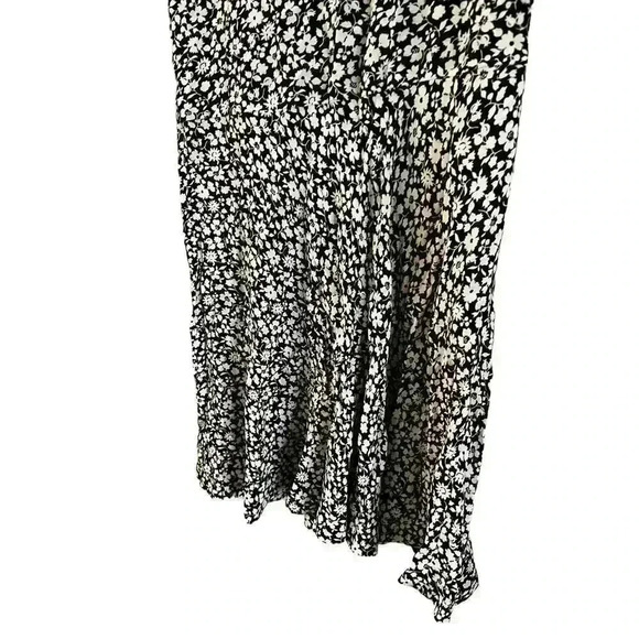 Polo Ralph Lauren Viscose Dress With Floral Pattern Short Sleeve Size 10 Flared - Picture 2 of 8